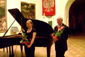 After concert in the Silesian Piast Dynasty Castle in Brzeg 27 March 2010. Photo by J. Grycan.